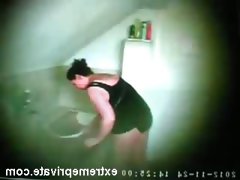 Catching my mom on hidden cam