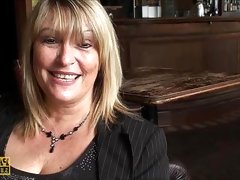 Interview with blonde milf