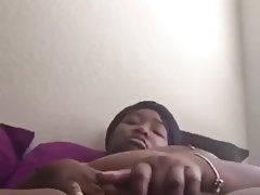 Big tits ebony bbw pussy play