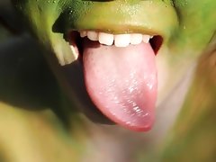 Stark naked japanese fat frog