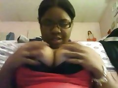 Chubby black teen gf