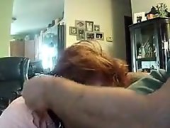 Blindfolded brunette plumper