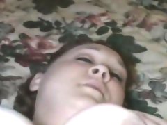 Crack whore gulping dick with