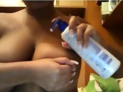 Busty cam slut teasing
